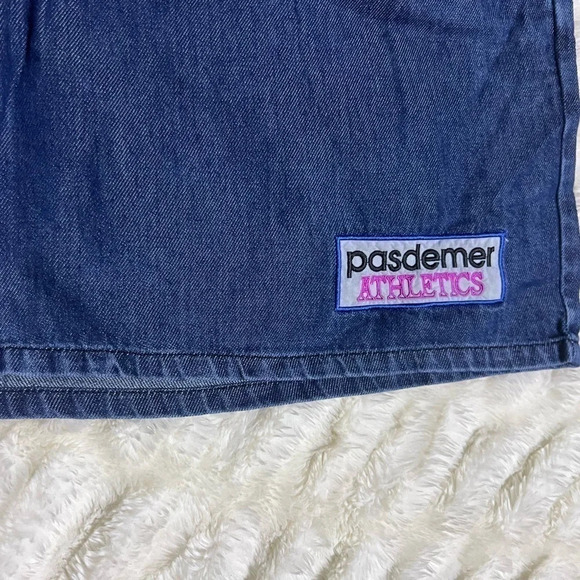 NWT PASDEMER Italia Men’s Athletic Denim Shorts - Picture 8 of 15